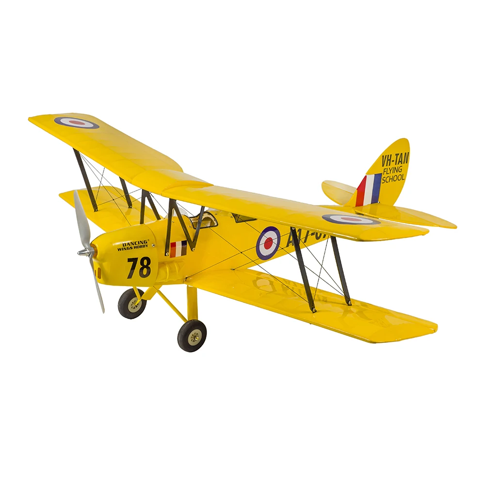 

Dancing Wings Hobby ARF RC Balsawood Kit SCG39 Размах крыльев 800 мм Тигровый мотыль WW1 Warbird Биплан