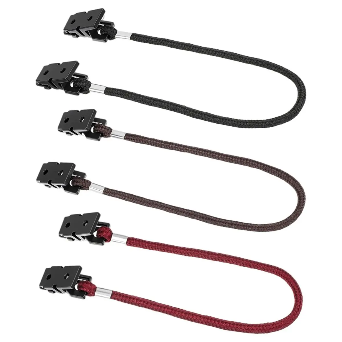 T34C 6-Pack Windproof Hat Clips for Outdoor Sports, Adjustable Hat Strap Clips with Bulldog Clips