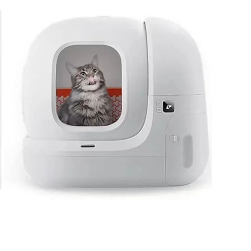 Automatic Cat Bedpans Self-Cleaning Strainer Hygienic Cat Toilet Design Container Training Arenero Para Gatos Kitten Accessories