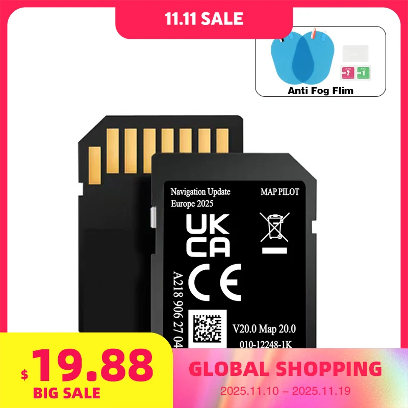 

A218 Map V20 Full Version 2025 Europe Navigation for Mercedes Garmin A B C E-class CLA CLS GLS Car SD Card