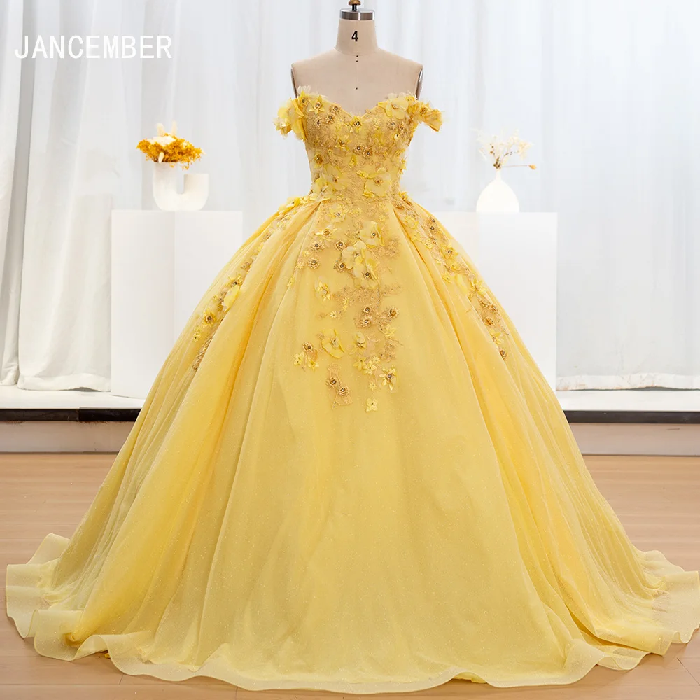 

2024 мексиканское платье Quinceanera Sweet 16 бальное платье с цветочным рисунком с открытыми плечами аппликация корсет, вышитый бусинами официальные платья 15 лет