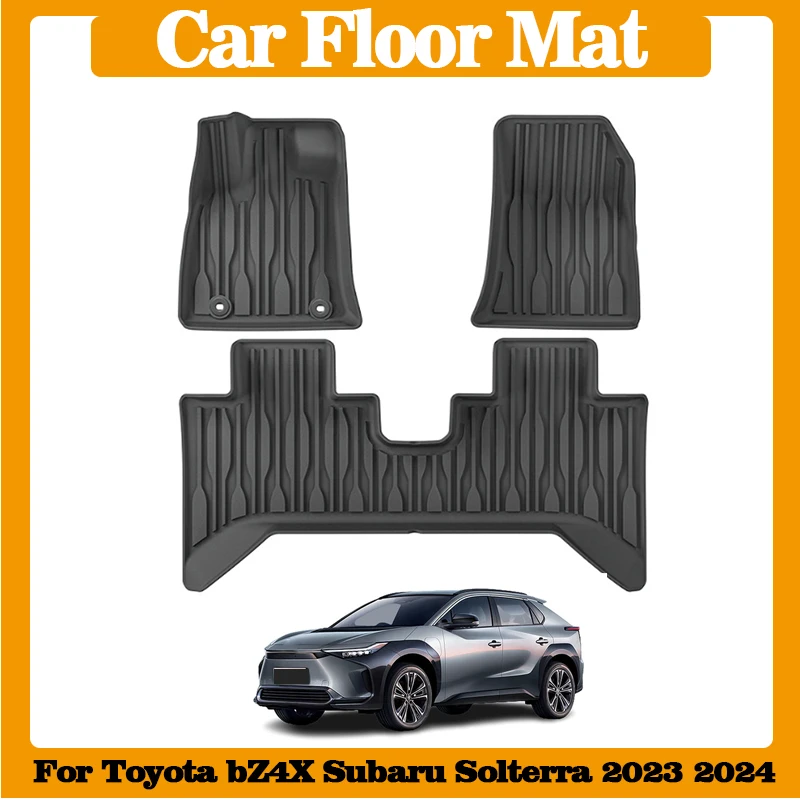

Для Toyota BZ4X EA10 Subaru Solterra 2023 2024, автомобильный напольный коврик, часть для ног, TPE, внутренняя водонепроницаемая, устойчивая к царапинам, часть ковра