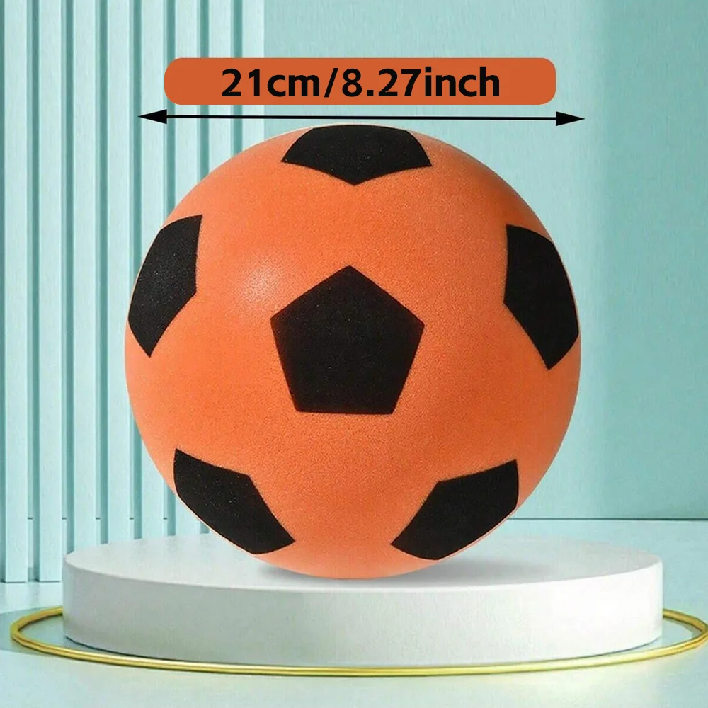 1PC Stille Foam Voetbal |   Zacht, PU-materiaal met hoge rebound |   Stille trainingsbal voor binnen