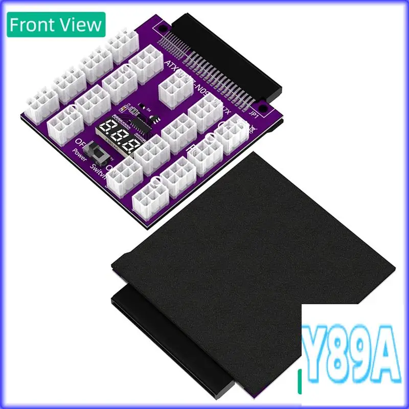 GO-ATX 17 X 6Pin Power Supply Breakout Board Adapter Converter 12V For Ethereum BTC Mining