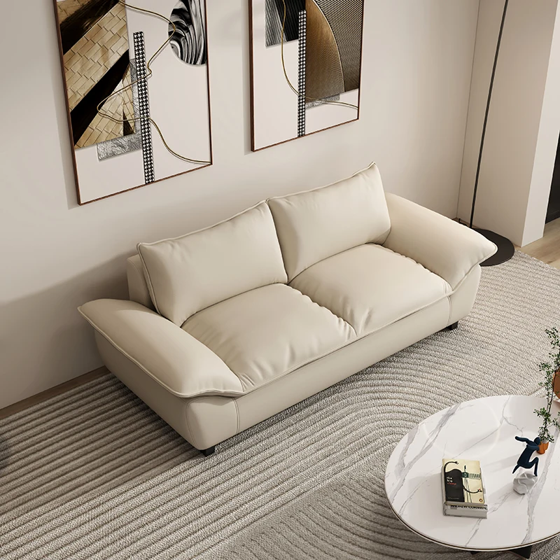 Licht luxe klein appartement zeilboot wolk bank appartement rechte rij dubbele huurkamer woonkamer