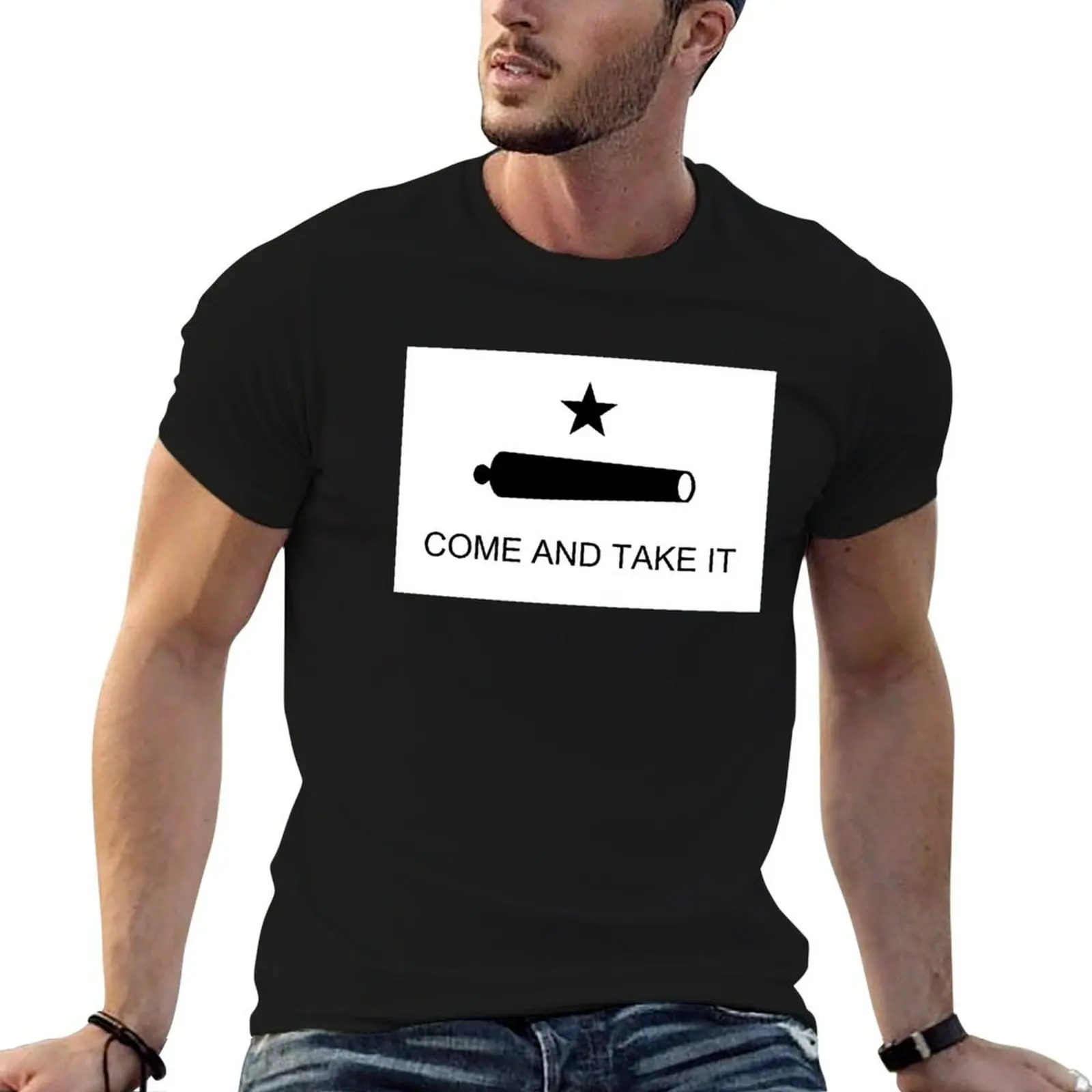 Come and take it Flag (Texas) T-Shirt t shirts for man slim fit t shirts for man cotton funny t shirts with prints T-shirt