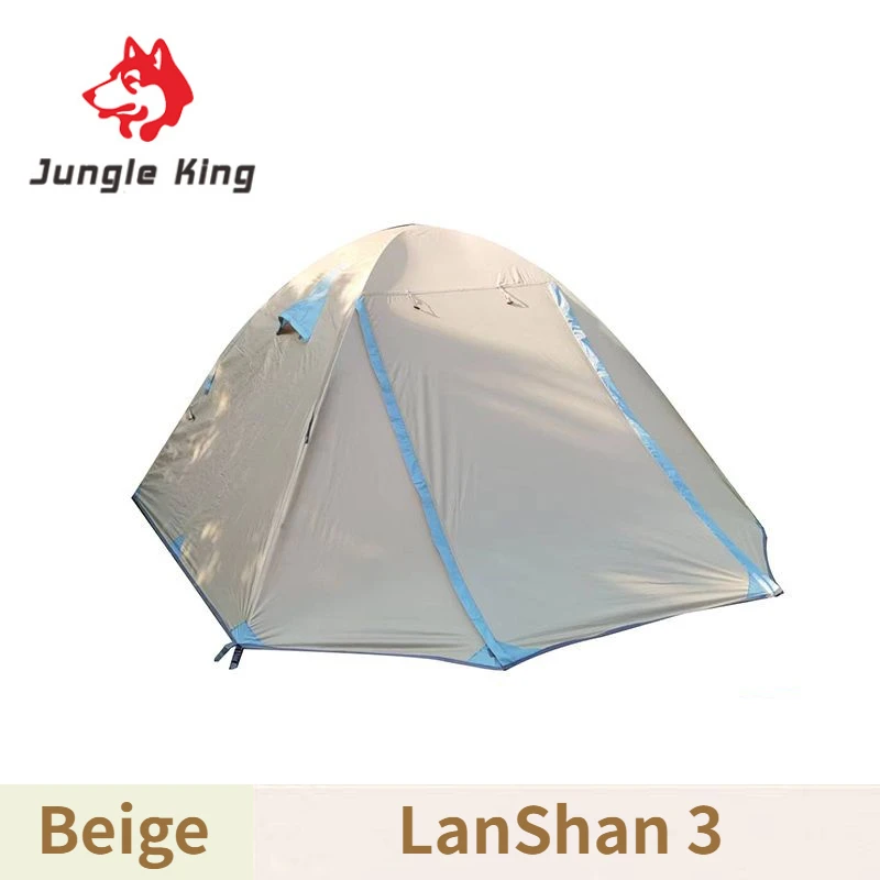 JUNGLE KING LanShan Ultralight 210T polyester four season Camping Tent Waterproof Outdoor Hiking Travel Tent Backpacking Cycling