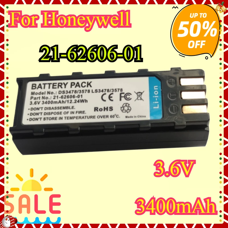 

NEW Replacement Battery 21-62606-01 For Honeywell 8800 For Symbol LS3478 DS3478 LS3578 DS3578 General Duty Scanners 3400mAh
