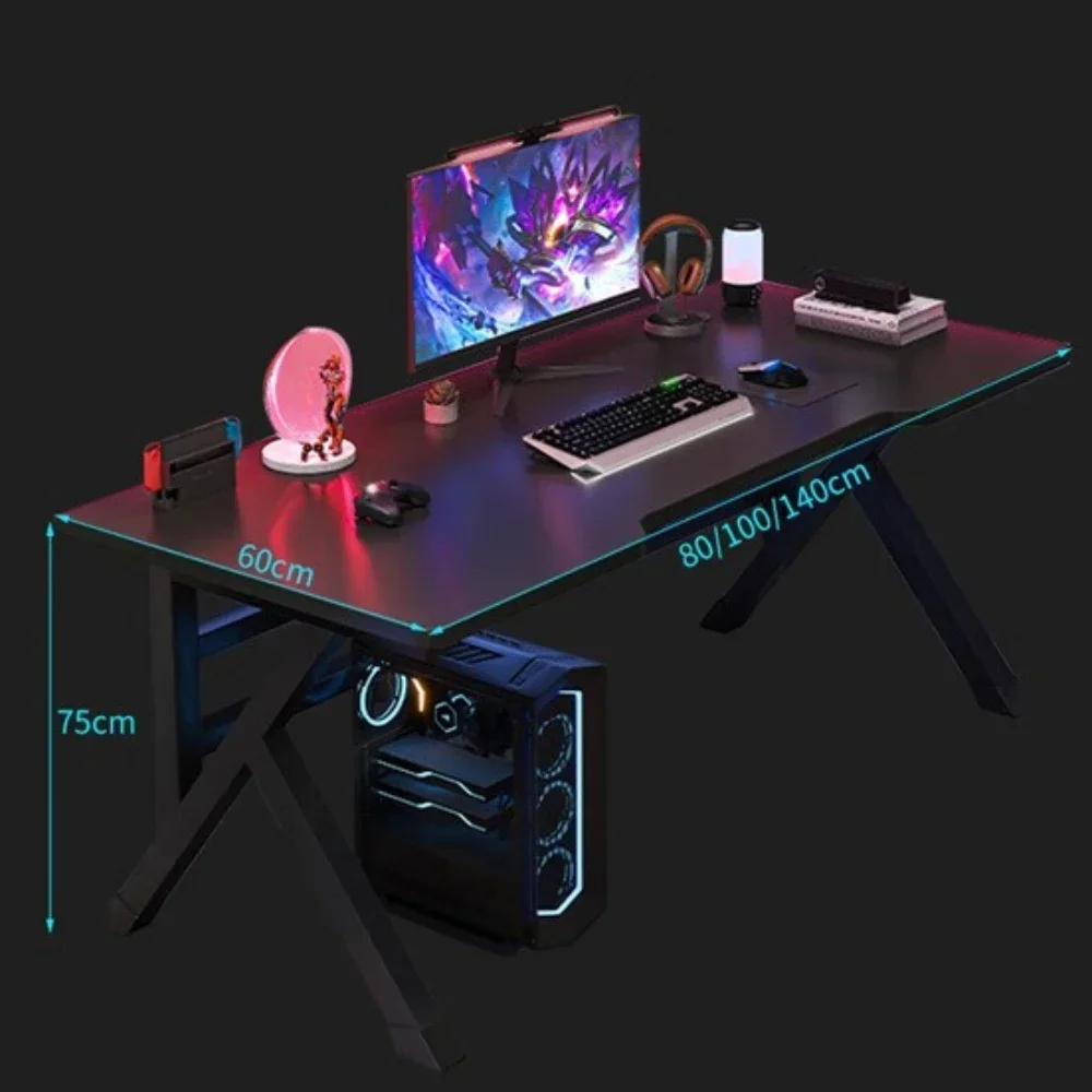 Ergonomic Gaming Table Desktop Computer Double Player Gaming Luxury and Stable Gaming Table Bedroom Writing and Learning Desk