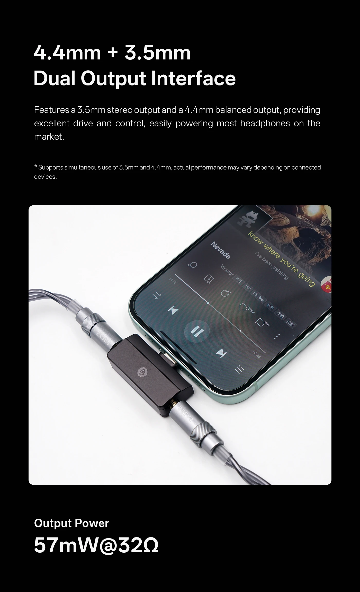 BQEYZ C30 Mini tragbarer IEM DAC, Kopfhörerverstärker, USB- und Typ-C-zu-3,5-mm-/4,4-mm-Ausgang, Mini-Audioadapter für Android/iOS/Windows – Detail 4