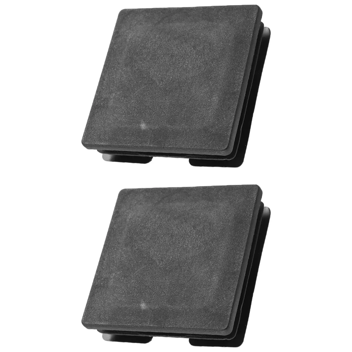 A39M 75 مللي متر x 75 مللي متر قبعات بلاستيكية مربعة أنبوب الأنابيب إدراج نهاية تقطيع 2 قطعة