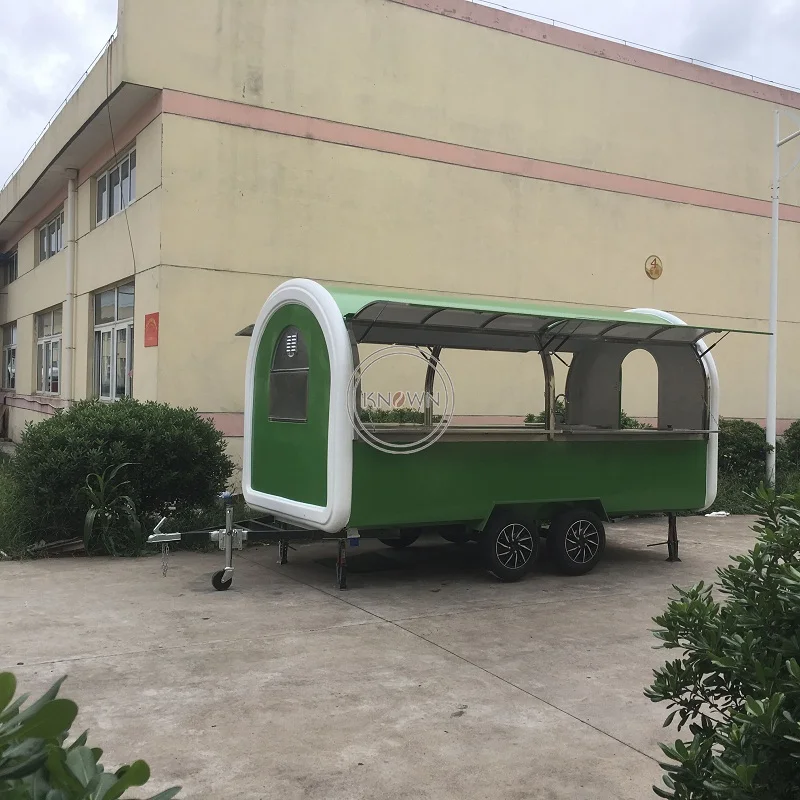 Chariot de nourriture multifonctionnel personnalisé, voiture alimentaire, camion de nourriture, nouveau design, 4m de long