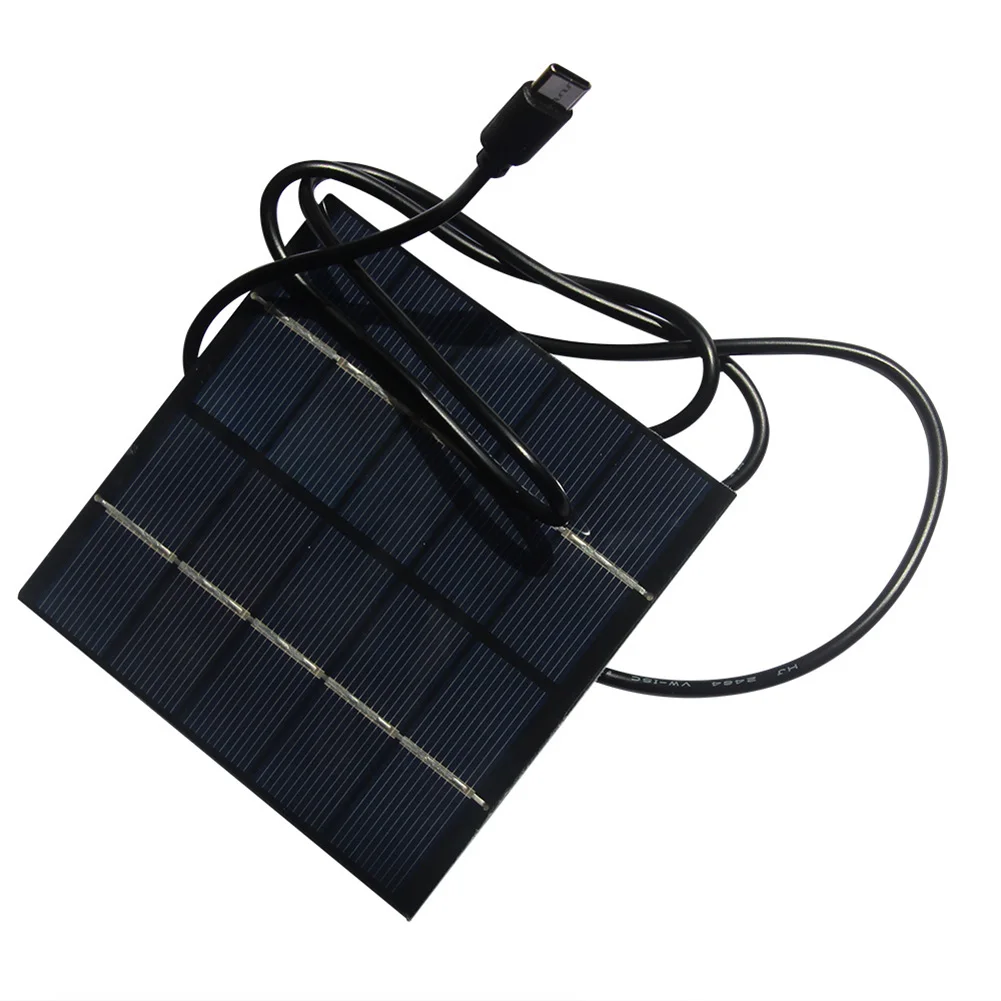1pc 1.5W 5V Solar Panel Charger Solar Charging Panel For Mobile Devices For Outdoor Activities Camping Hiking