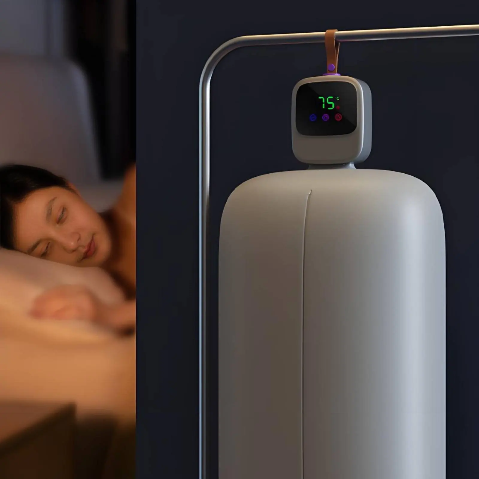 Travel Clothes Dryer Space Saving Compact Foldable Dryer Laundry Appliance Fast Drying Adjustable Timer for Students, Small Room