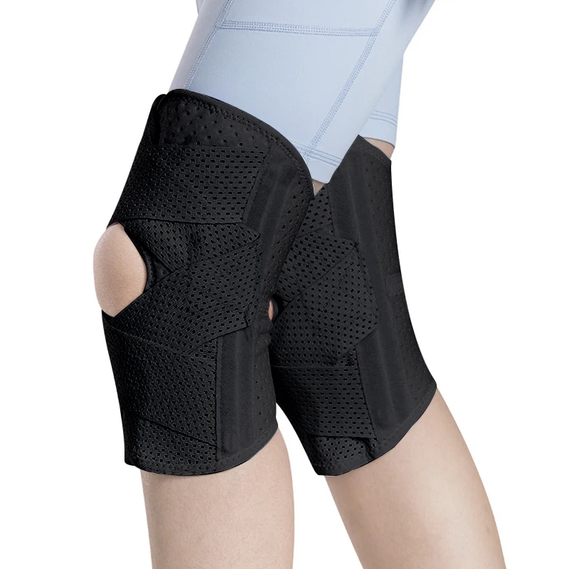 1pc Adjustable Sports Kneepad Patella Brace Pressurized Elastic For Gym Running Basketball Volleyball Yoga Knee Pain Relief