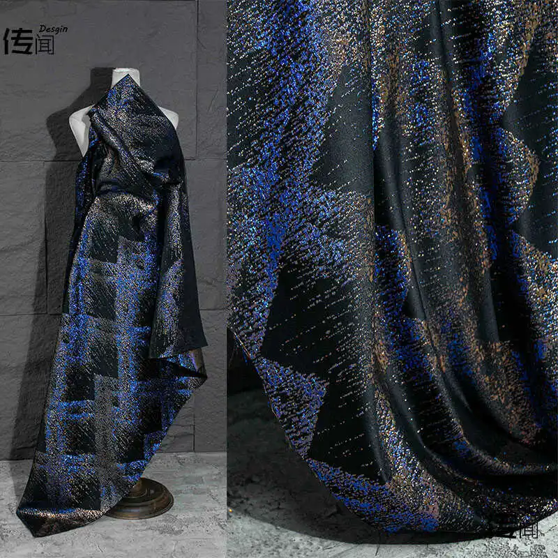 

Градиентная лазерная нерегулярная жаккардовая ткань для фонового платья Ручная работа DIY Одежда Дизайнерская ткань Diy Шитье по метрам