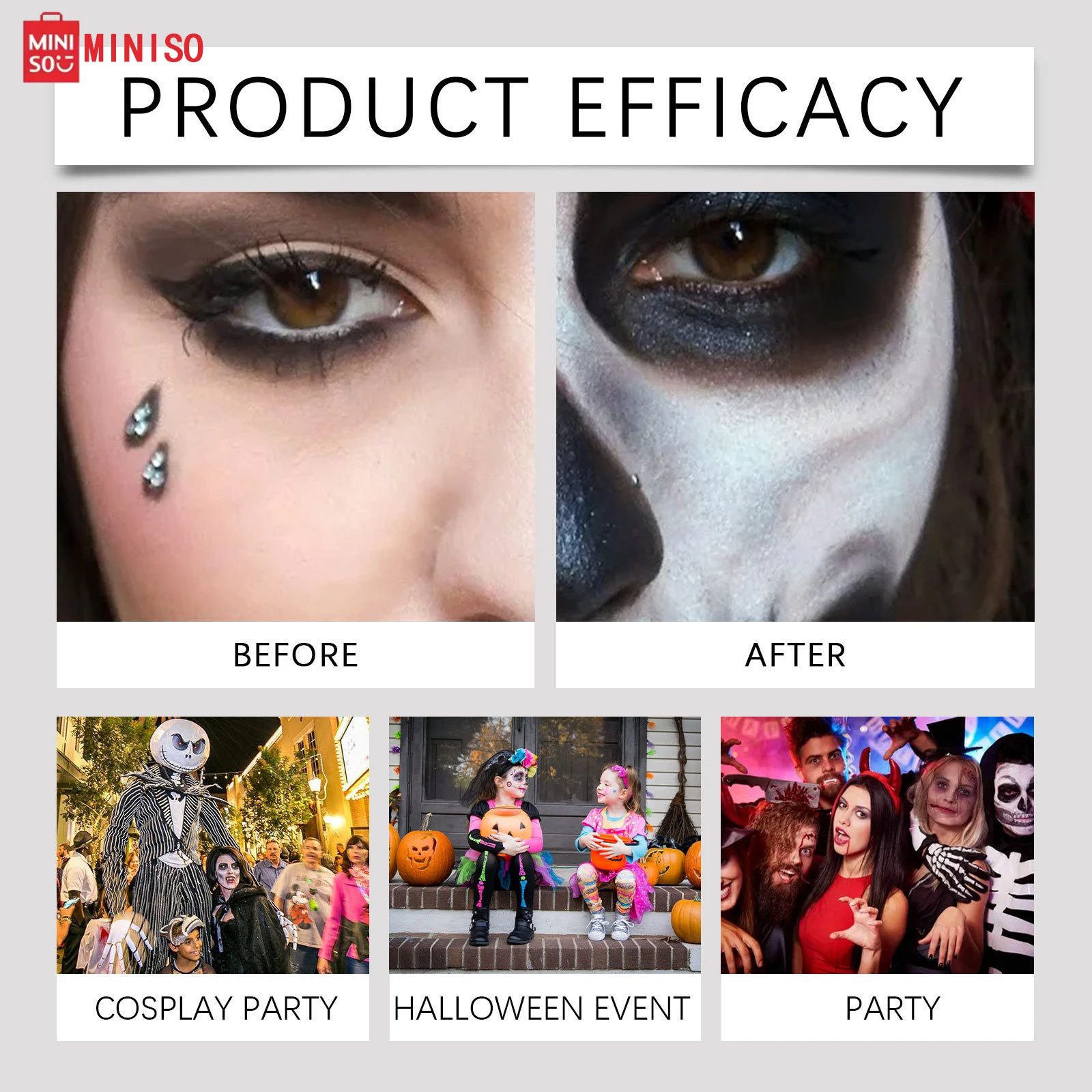 ** مجموعة عصا طلاء الجسم للهالوين بتغطية كاملة لمكياج المهرج لفن الوجه والجسم #3