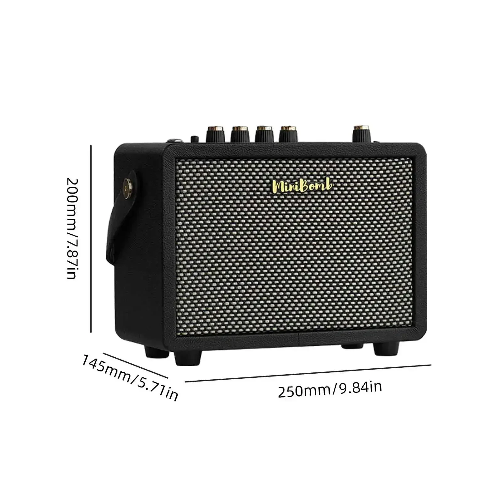 

10W Electric Guitar Acoustic Guitar Amplifier Amp Bt Speakerig-10Pro Dual Channel Portable Rechargeable Speaker for Beginner