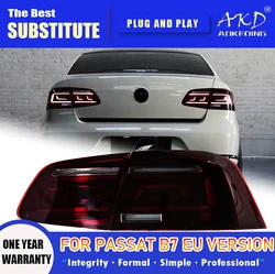 AKD Tail Lamp for VW Passat B7 EU Version LED Tail Light 2012-2016 Magotan Rear Fog Brake Turn Signal Automotive Accessories