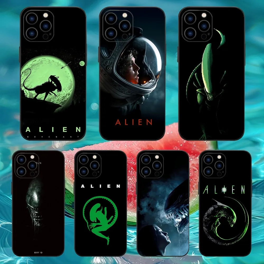 Horror Movie A-Alien Phone Case For Iphone 15 11 13 14 Pro Max 7 8 Plus X Xr Xs Max Se2020 12mini Cover Case