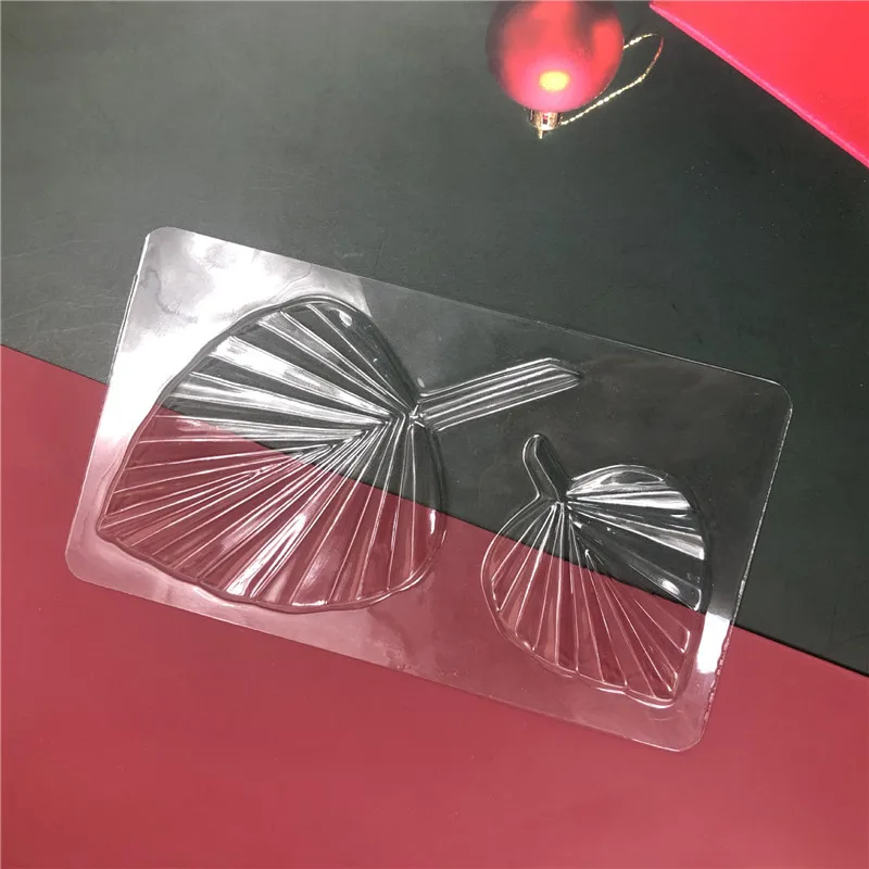 Transparent Palm Leaf Chocolate Mould DIY Cake Decorating Fondant Mould Cake Stencil Baking Mold