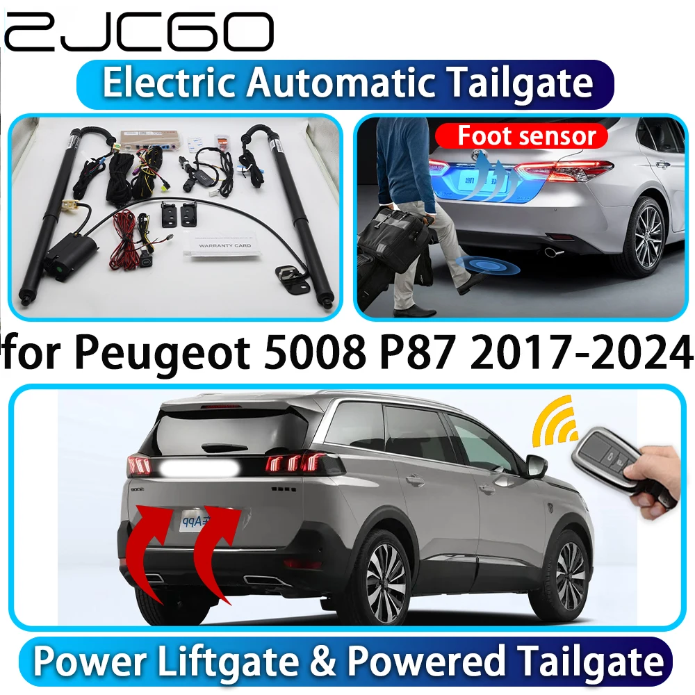 

ZJCGO for Peugeot 5008 P87 2017-2024 OEM Automatic Power Liftgate Powered Tailgate Intelligent System Car Trunk Control Lift Kit