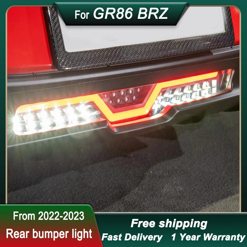 For Toyota GR86 BRZ 2022-2023 LED Rear Bumper Lights Assembly  Running Lamp Dynamic Signal Reflector Pilot Light Fog Brake Light