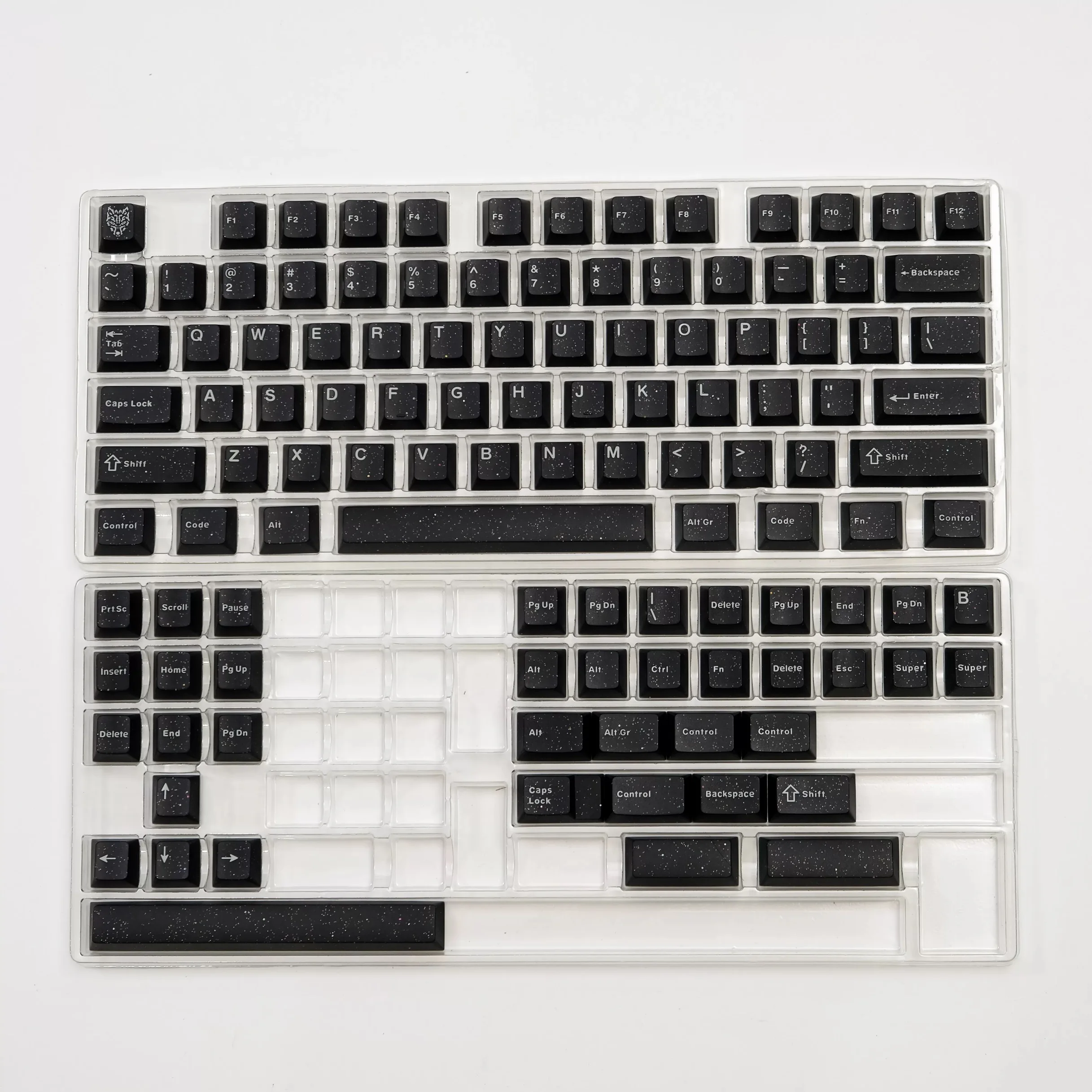 WOB Keycaps Cherry Profiel ABS Aifei Double Shot 114 Toetsen Split Alice Ansi Layout Zwart Flash Key Caps Voor Wooting A75 Hi75