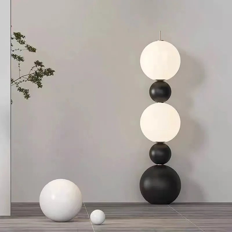 Nordic Artistic Gourd Floor Lamp Modern and Simple Design Led Luminaires for Living Room Bedroom Study Decorative Standing Light