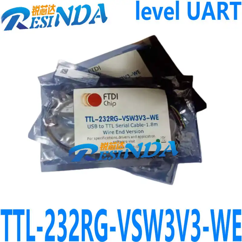 

FTDI official authentic TTL-232RG-VSW3V3-WE TTL level UART signal +3.3V/50mA