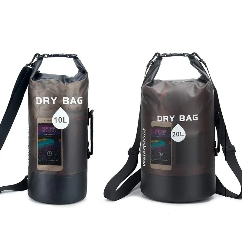 New Waterproof Dry Bag PVC Beach Backpack Swimming Sack with Drawstrings for Outdoor Sports Travel Camping Hiking Surfing