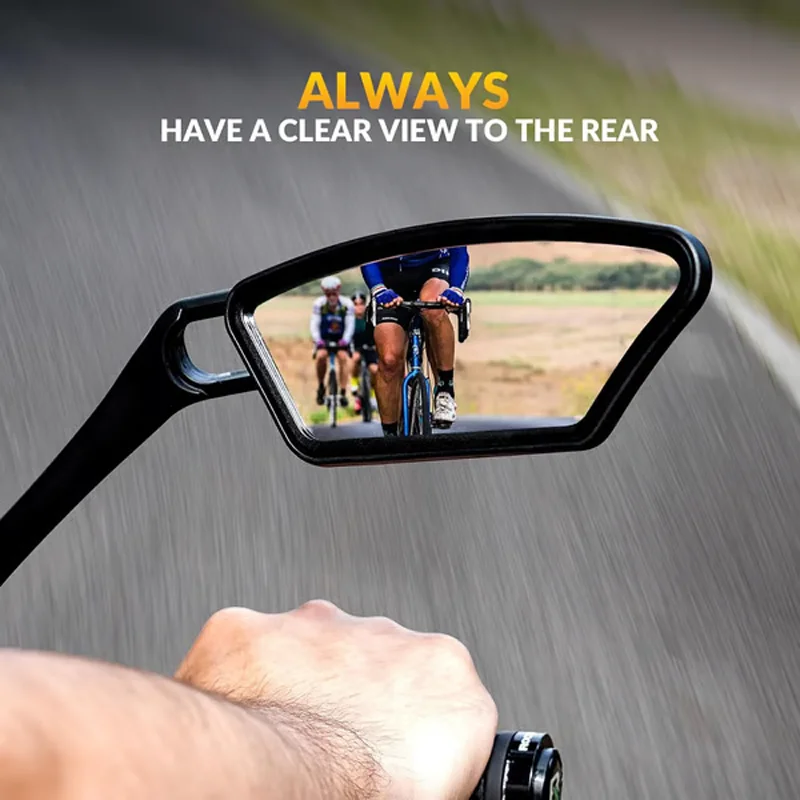 

Bicycle Mirror Rotatable Handlebar End Bike Rearview Mirror Durable Wide Angle Adjustable Reflector for MTB Road E Bike