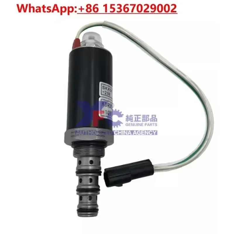 Hydraulic Pump Solenoid Valve YN35V00041F1 30C50 for Kobelco Excavator SK200 SK230 SK250-6E-8 Replacement Parts