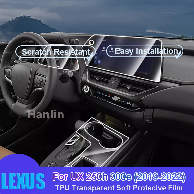 

Прозрачная защитная пленка из ТПУ для салона автомобиля LEXUS UX 250h 300e (2019-2022)