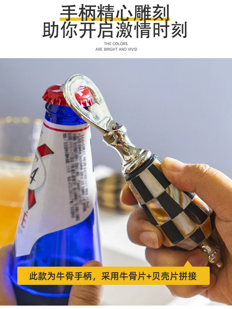 Kreativer High-End-Flaschenöffner mit Rindfleischknochen, Bier-Schraubendreher, Flaschenöffner-Ornament