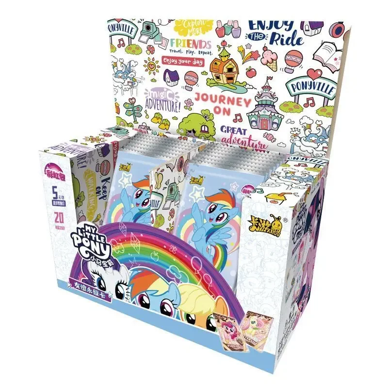 KAYOU حقيقية بلدي ليتل المهر بطاقات قوس قزح سلسلة لعبة جمع بطاقات الرسوم المتحركة لعب الأطفال المحيطة هدايا العيد #6