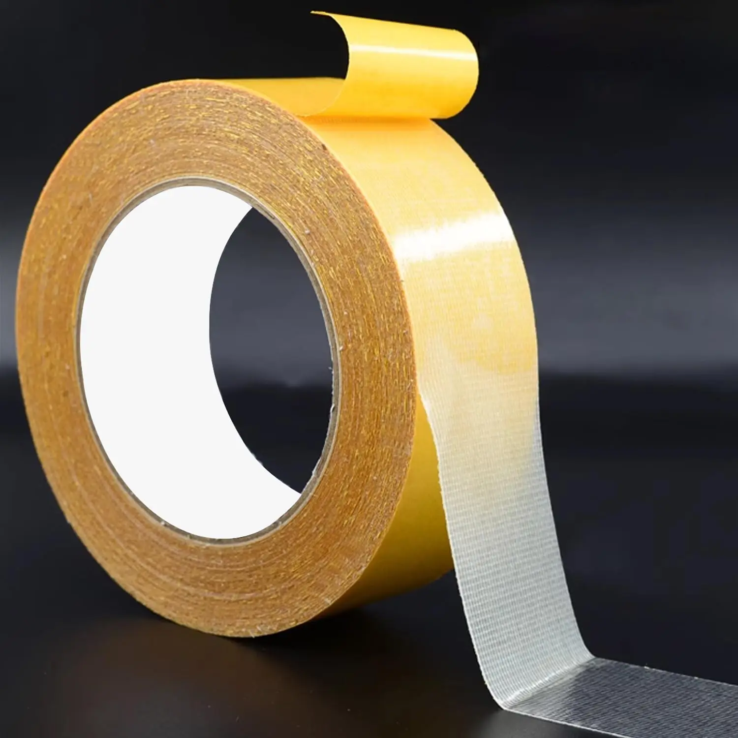 Double-sided heavy-duty mounting tape Ultra-strong adhesion Fiber mesh reinforcement Suitable for clothing, carpets, and crafts.