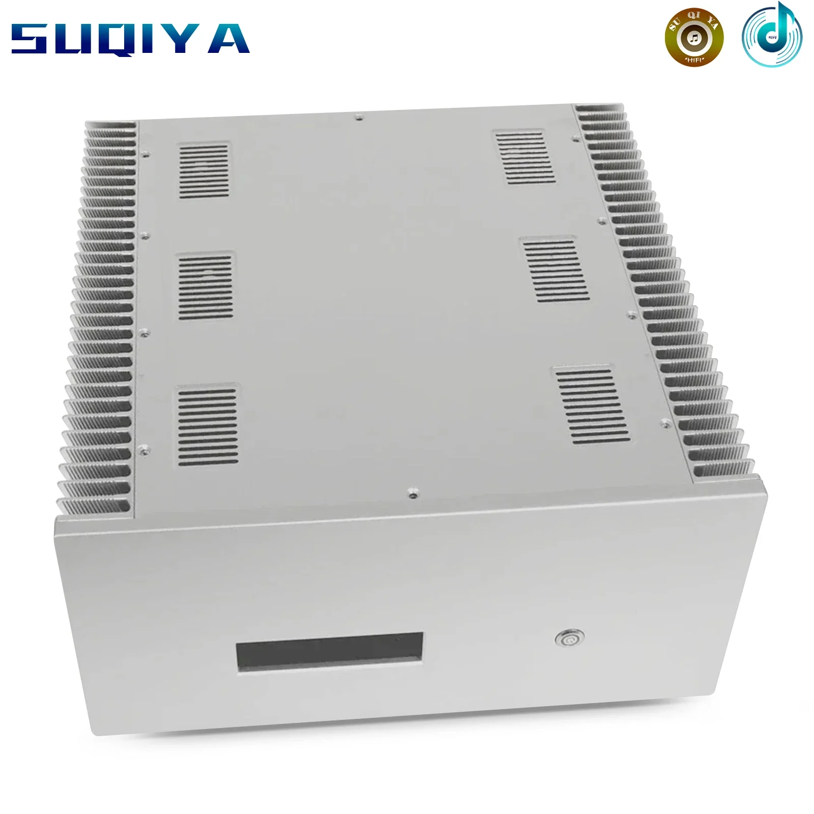 Height 200mm silver Full aluminum amplifier chassis/ Class A amplifier chassis / AMP case Enclosure / Box DIY (411*200X*411mm)