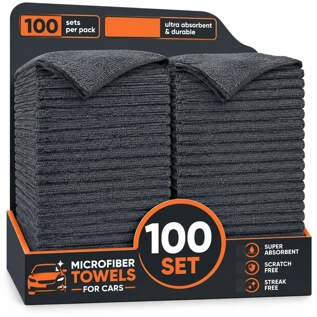1/50pcs Microfiber Cleaning Cloth Absorbent Towel for Wash Car Housework Clean Kitchen Cleaning Rags Household Clean Tools