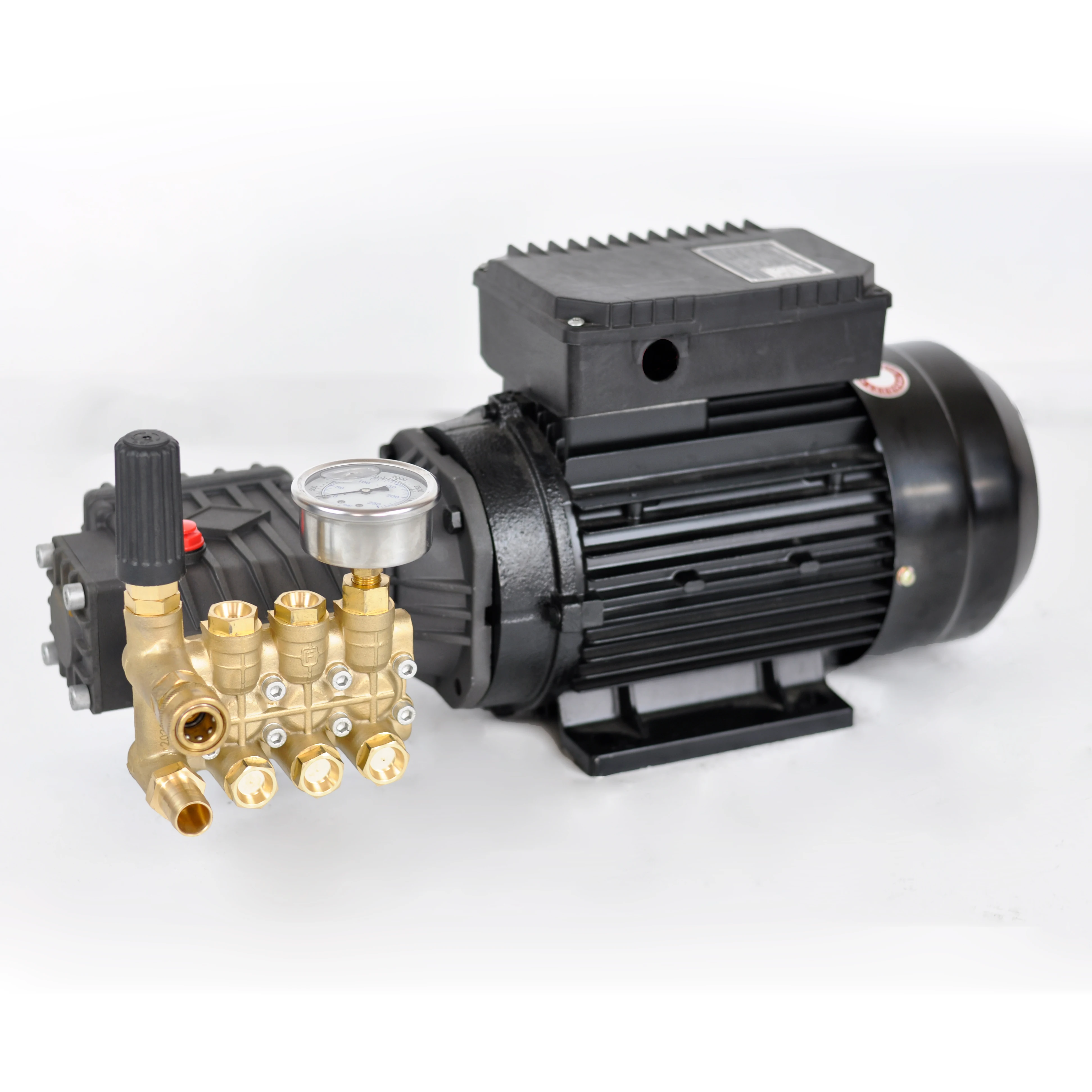 CE High Pressure Cleaning Machine Electric Motor Pump Assembly High Pressure Water Pump for Car Wash Triplex Plunger Pump 380V