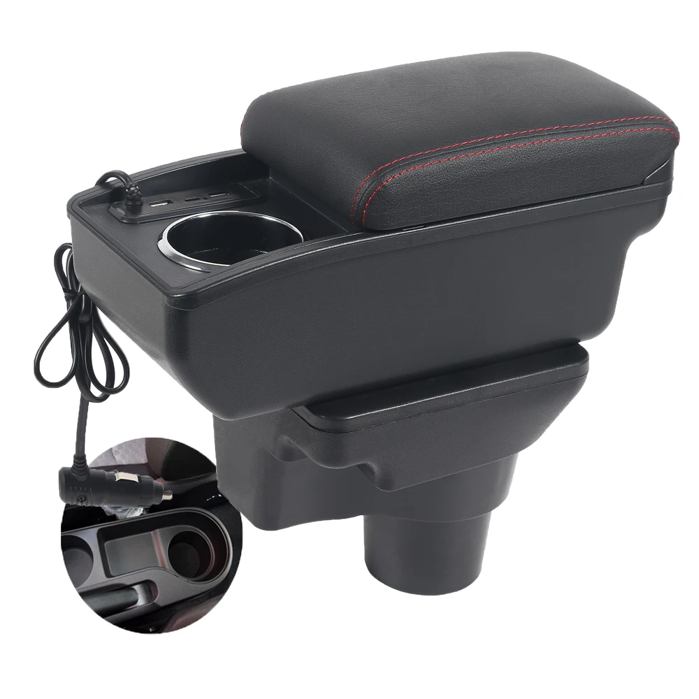 Car KIA K2 Rio 4 Rio X-line Solaris 2 Accent Vern Armrest box﻿ central content store case console storage elbow support rest arm