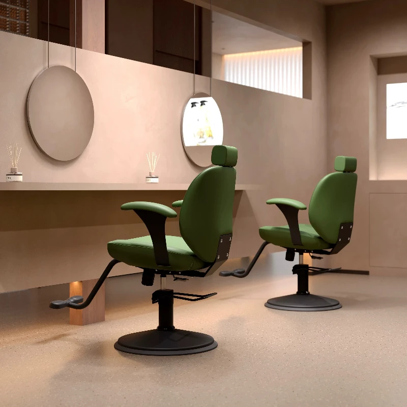 Luxury Modern Barber Chairs Aesthetic Comfortable Trendy Vintage Barber Chairs Nordic Display Design Sillas Salon Furniture