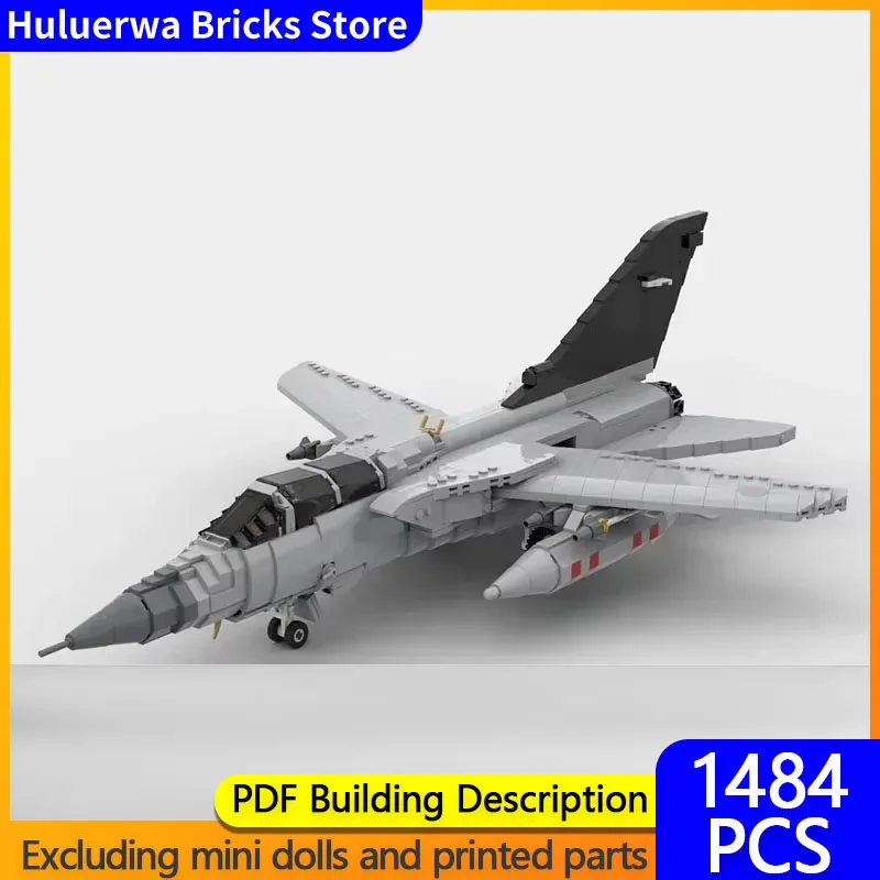 Popular Military Aircraft MOC Building Brick Tornado Super Jet Fighter Modular Technology Gift Holiday Assemble Child Toy Suit