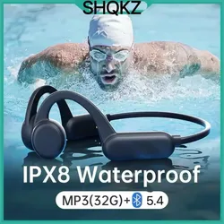 for shokz Bone Conduction Earphone IPX8 waterproof Sports Bone Conduction Headphones with Mic 32GB MP3 Player for sports headset
