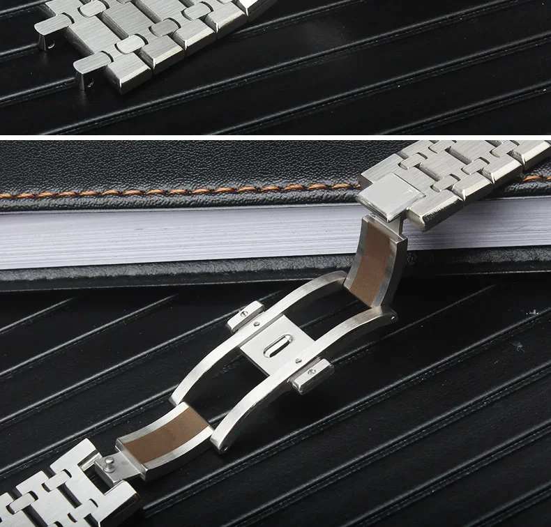 904 Massives Edelstahl-Uhrenarmband für AP 15400 15703 AP ROYAL OAK Audemars Piguet Royal Oak Uhrenarmband 28mm 26mm Herrenarmband – Detail 3