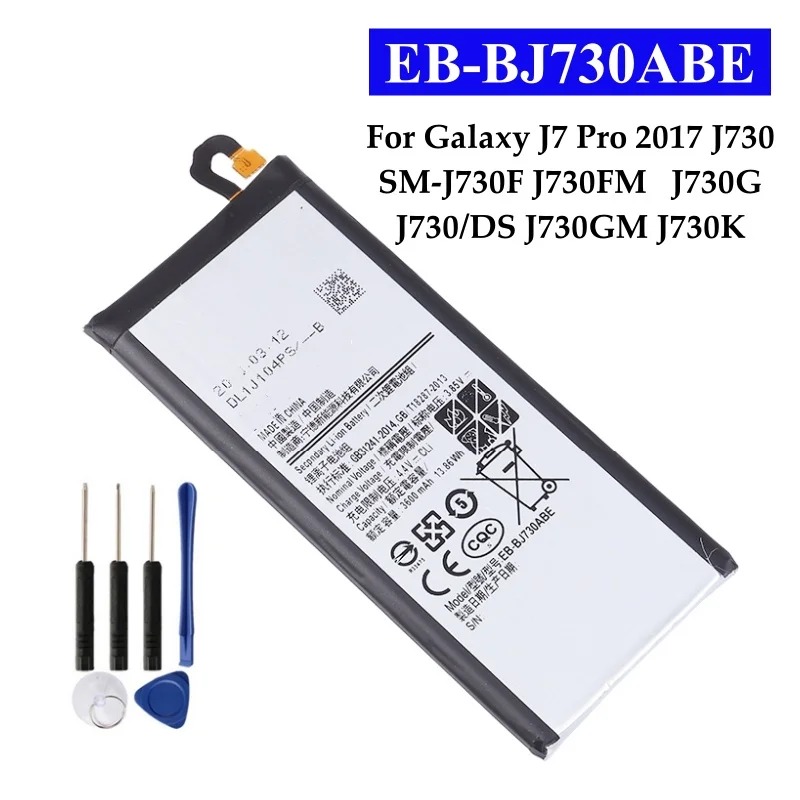 Battery For Galaxy J3 2017 J5 J5Pro 2017  J7Pro J7Plus 2017,J1 2016 J5 J7 2016,J6 2018,A6 Plus 2018 J8 Plus J8 EB-BJ800ABE BJ805