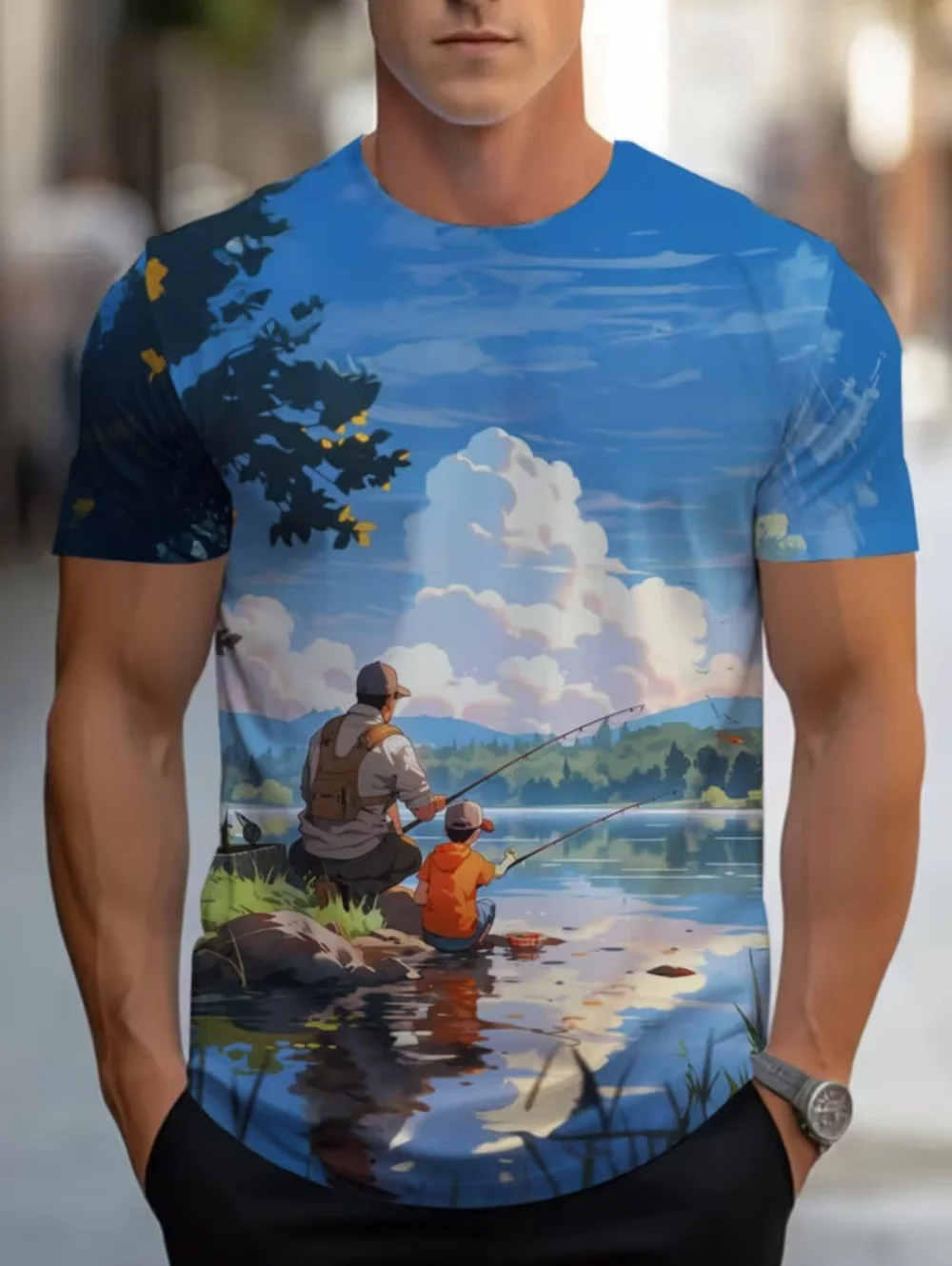 

Men's T-Shirts New Cartoon Graphic 3D Print Top Summer Short Sleeve Tee Men Fun Fashion Oversize Round Neck Men T Shirts Clothes