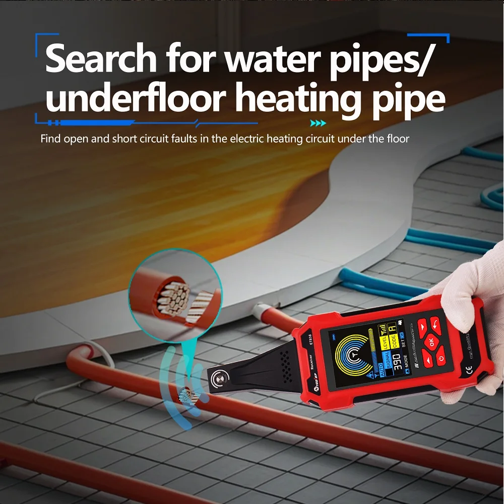TOOLTOP 400V 지하 케이블 벽 배선 로케이터 3.2 인치 60000 카운트 디지털 멀티 미터 LAN 테스터 단락 회로 로케이터