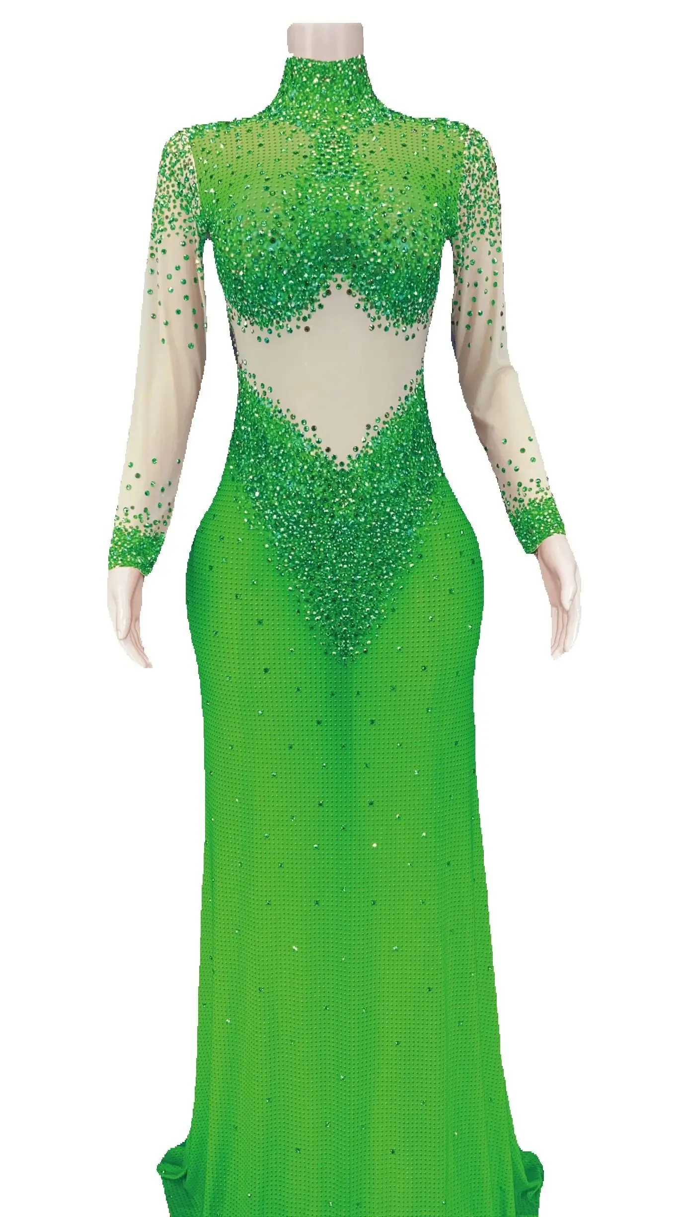 ZD  Latest Summer Dresses Sparkling Golden Diamonds Dress Sequin Yellow Dress Sexy Trailing Ball Prom