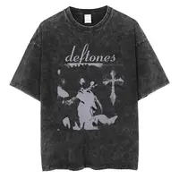 Hip Hop Deftones lavado de manga corta cuello redondo Y2k Camiseta Ropa de Hombre nuevo en Top y Camisetas Camiseta para Hombre Camisetas Ropa Hombre